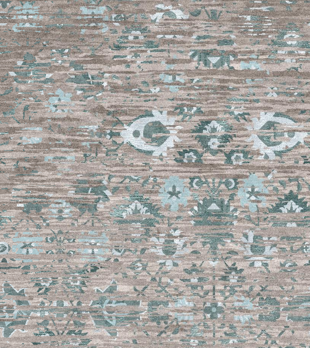 Makalu Nepal Teppich Antique M306 Handgetuftet im Wunschmaß – Bild 4